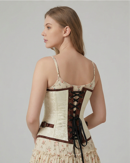 The Versailles Brocade Cincher Cream