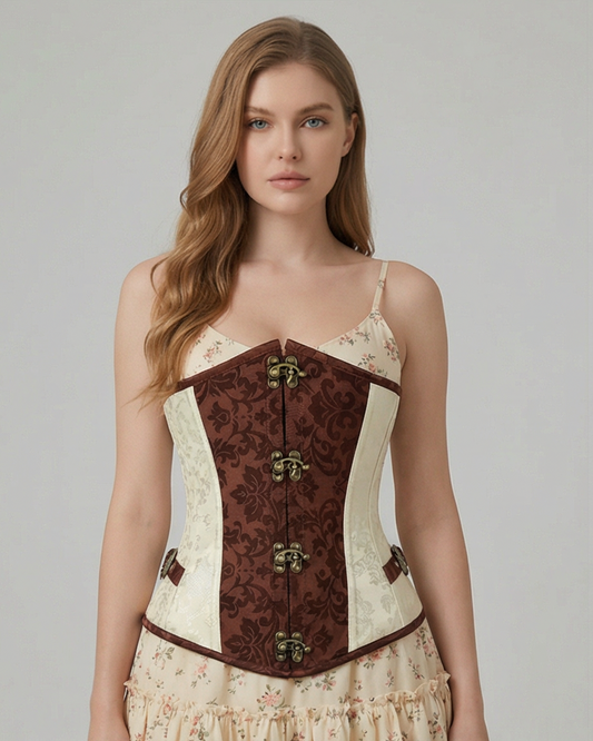 The Versailles Brocade Cincher Cream